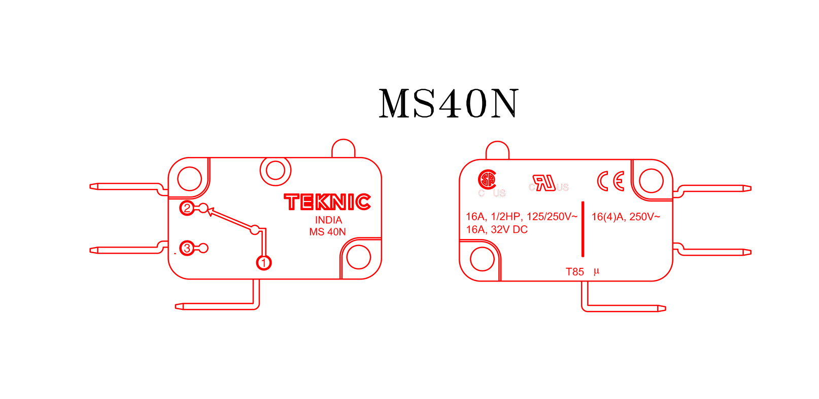 Teknic MS40N micro switch